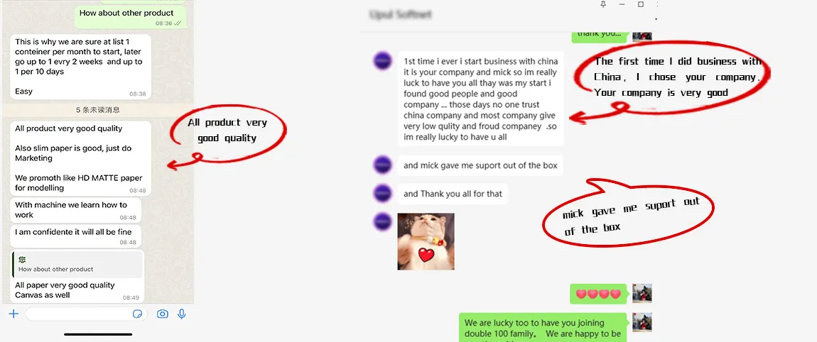 کلائنٹ کی مثبت رائے