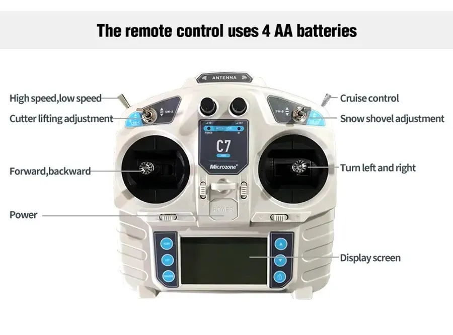 ریموٹ کنٹرول لان موور 500 ملی میٹر