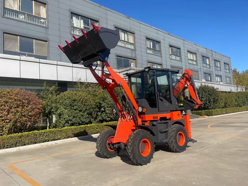 Backhoe کے ساتھ لوڈر