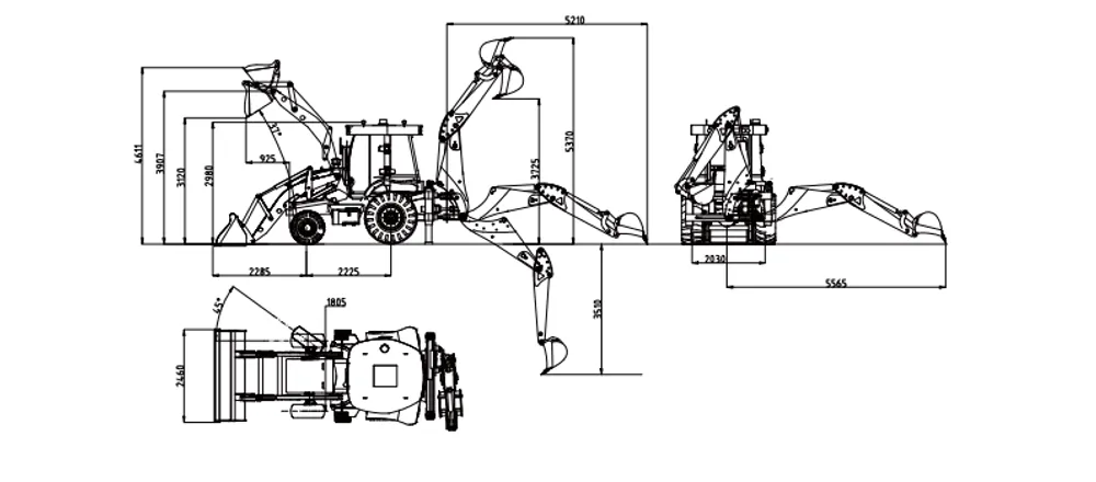 کھودنے والا لوڈر